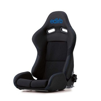 Edirb 033 Complex Blue Stitching Reclinable Seat - Frp - Black-G33UCZ - Rzcrewgarage