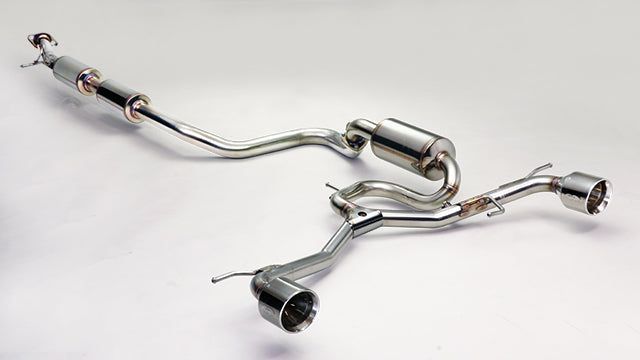 Ganador Vertex Sports Muffler with Center Pipe ( Polished Tail) Exhaust System - Suzuki - Swift Sport ZC33S - GDE-411
