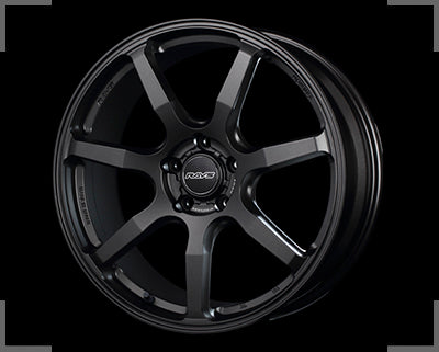 Rays Homura Hyuga HP07 - 19x8J - 5x100 - ET: 45 (Matte Super Dark Gunmetal)