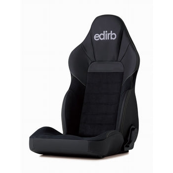 Edirb 110 Silver Stitching Reclinable Seat - Frp - Black-I10PNA - Rzcrewgarage