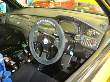 Key!s Racing - Flat Type Steering Wheels - 3 Spokes Suede-KEYR-010-004 - Rzcrewgarage