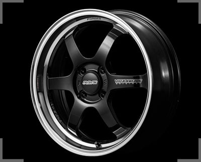 Rays Volk Racing TE37KCR Progressive Model - 16x6J - 4x100 - ET: 42 (Black/FDMC Rim)