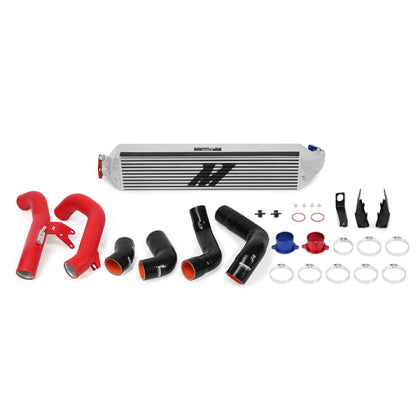 Mishimoto Mishimoto 2016+ Honda Civic 1.5T / 2017+ Honda Civic Si Silver Intercooler Kit w/Red Pipes - Honda - Civic Sedan FC1