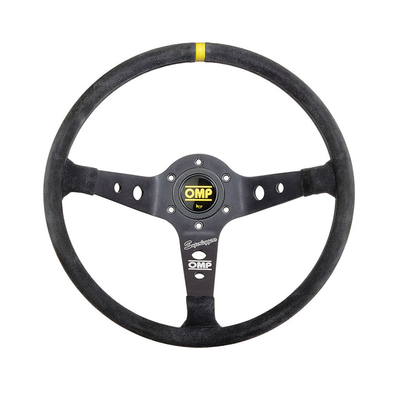 OMP - CORSICA OV SUPERLEGGERO Steering Wheels - 350mm 3 Spokes Suede - OD/2034/N - RZCrewEurope