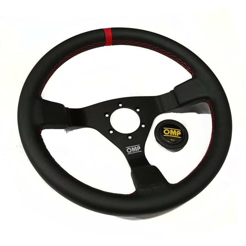 OMP - WRC Steering Wheels - 350mm - 3 Spokes Leather - OD/1980/NR - RZCrewEurope
