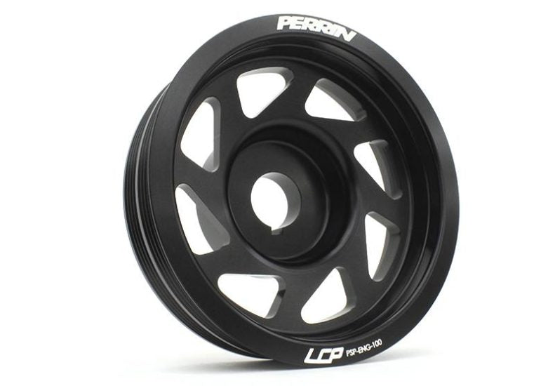 Perrin - Crank Pulley (Black) - Subaru - EJ20/22/25 - PSP-ENG-100BK - PSP-ENG-100BK
