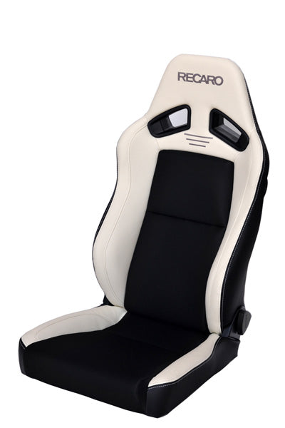 Recaro Japan SR-7F CLASSIC Reclinable Seat - White,Black-R-SR-7F-WB - Rzcrewgarage