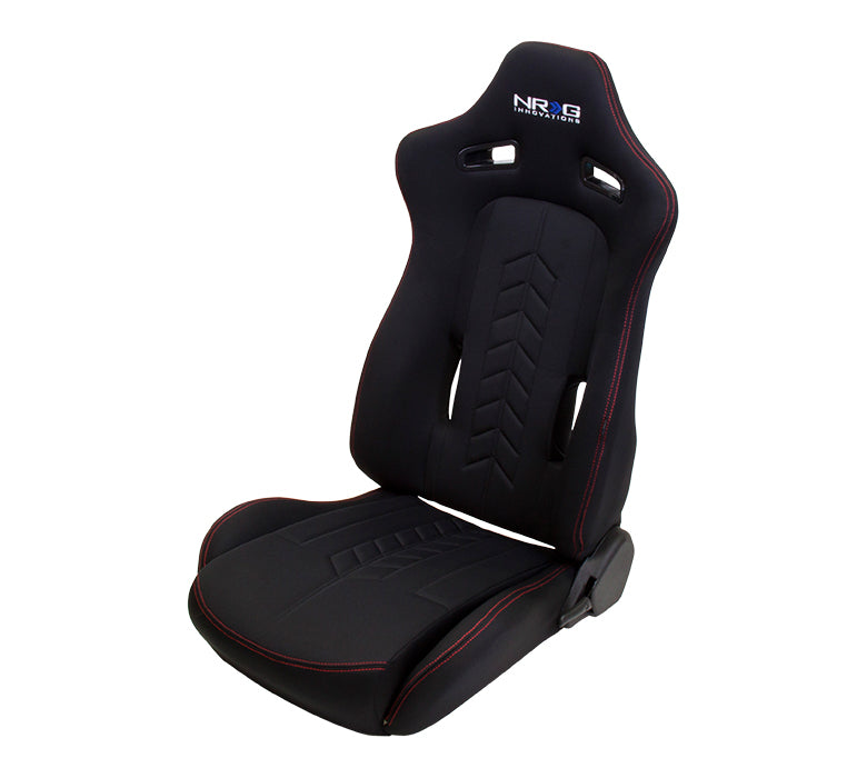 NRG RSC 800 Reclinable Seat (Pair) - Black-RSC-800 - Rzcrewgarage