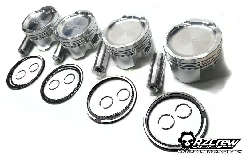 Rzcrew Racing - Forged Pistons 88mm - 8:5 to 15:0 Compression Ratio - Nissan - SR20DE/VE