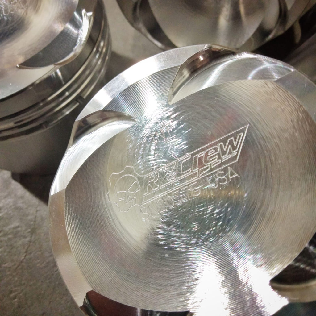 Rzcrew Racing - Forged Pistons 84.5mm - 8:5 to 15:0 Compression Ratio - Mazda - BPT