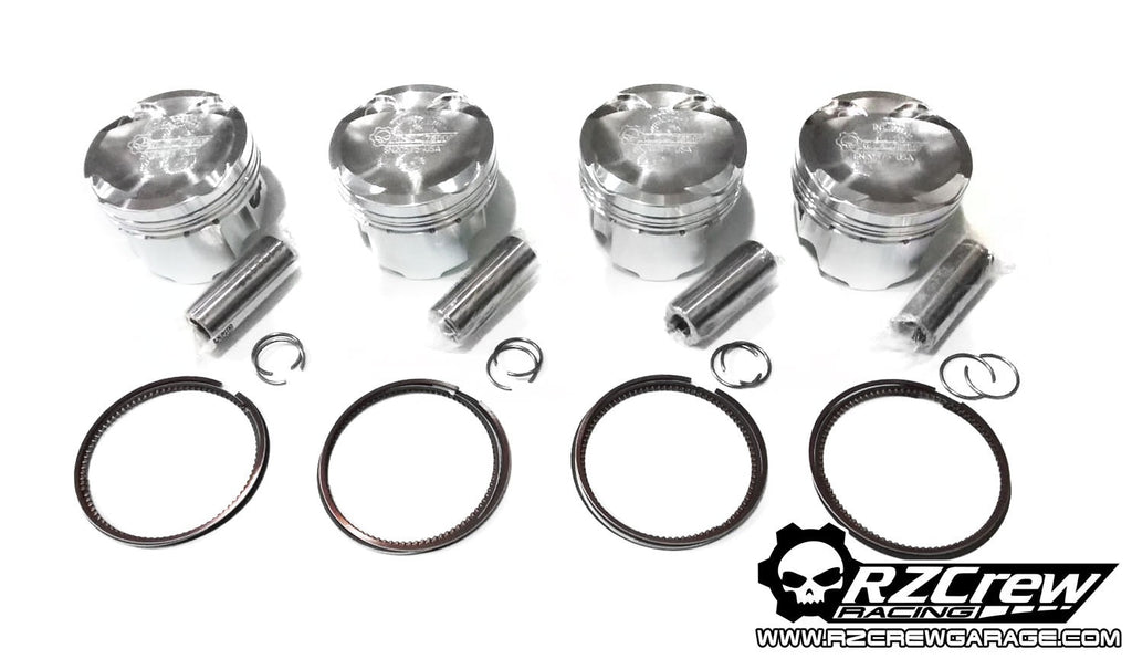 Rzcrew Racing - Forged Pistons 83.5mm - 8:5 to 15:0 Compression Ratio - Mazda - BPT