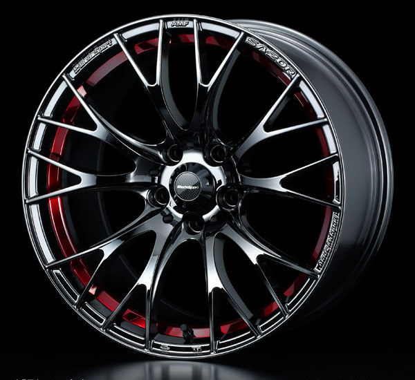 WedsSport SA-20R - 17x7J - 5x100 - ET: 48 (Red Light Chrome) - 5x100 - SA-20R-177510048-RLC