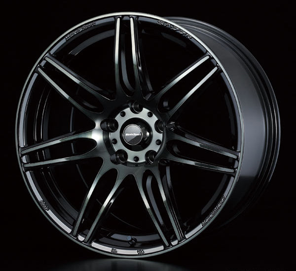 WedsSport SA-77R - 16x5J - 4x100 - ET: 45 (Worth Black Clear) - 4x100 - SA-77R-165410045-WBC