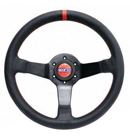 Sparco - Champion Steering Wheels - 3 Spokes Leather - 66mm Deep Dish-015TCHMP - RZCrewGarage