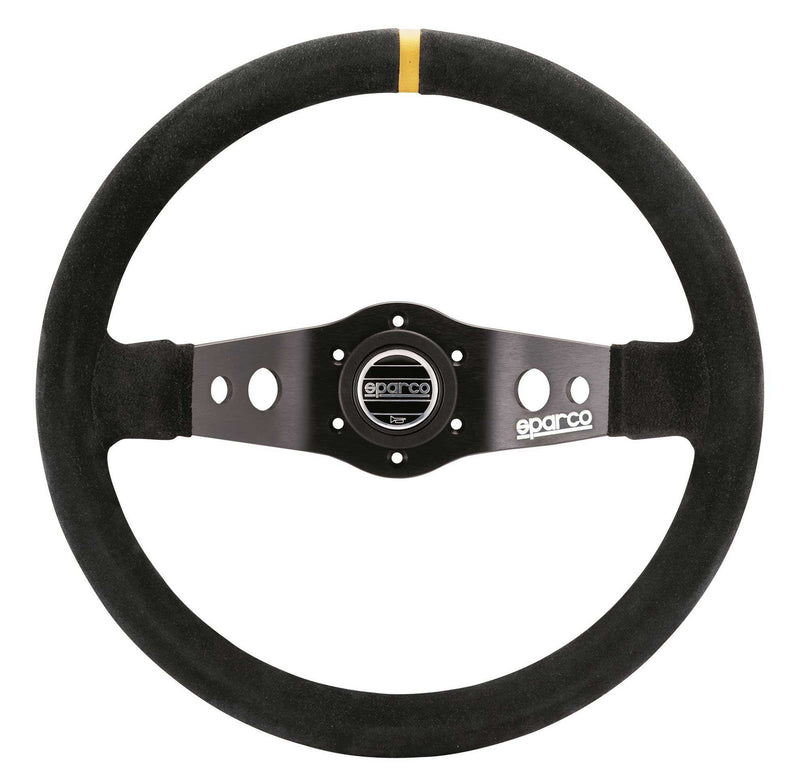 Sparco - R215 Steering Wheels - 2 Spokes Leather / Suede - 90mm Dish - RZCrewEurope
