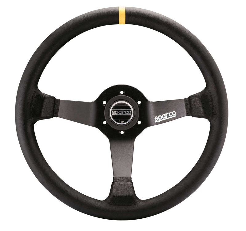 Sparco - R325 Steering Wheels - 3 Spokes Suede - 95mm Deep Dish-015R325CSN - RZCrewGarage