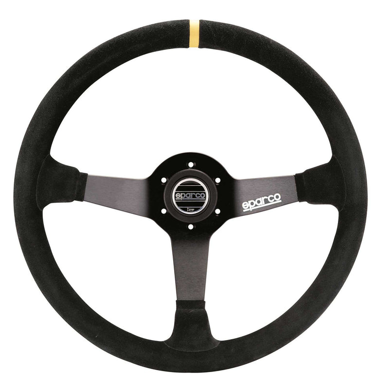 Sparco - R368 Steering Wheels - 3 Spokes Suede - 65mm Deep Dish-015R368MSN - RZCrewGarage