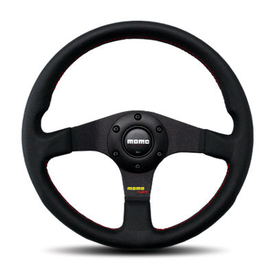 Momo - Tuner Black Steering Wheels - 3 Spokes Leather - 46mm Dish-T-13 - RZCrewEurope