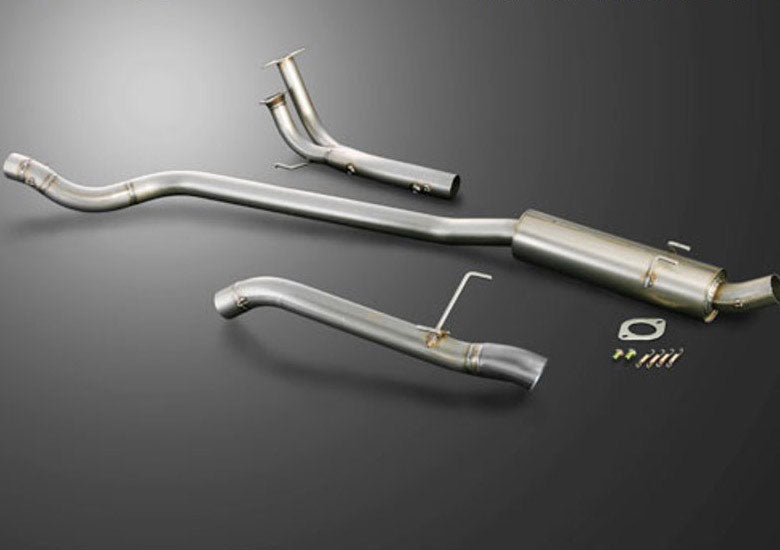 Js Racing T304 Semi Titanium 70RR Exhaust System - EP3 - T304-P3-70RR