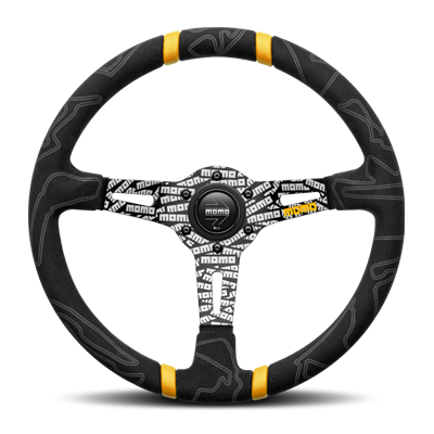 Momo - Ultra Black Steering Wheels - 3 Spokes Suede - 87mm Dish-U-01 - RZCrewEurope