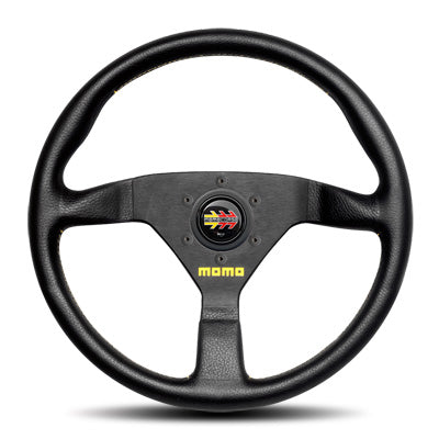Momo - Veloce Racing Steering Wheels - 3 Spokes Leather - Flat Dish-V-1 - RZCrewEurope