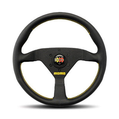Momo - Veloce Racing Steering Wheels - 3 Spokes Leather - Flat Dish-V-2 - RZCrewEurope