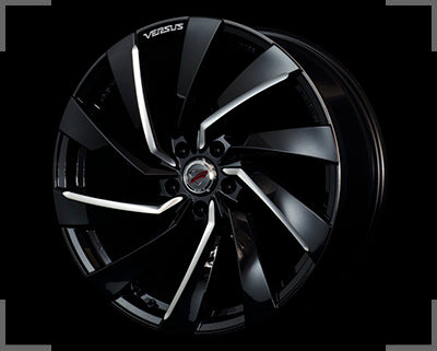 Rays Versus Stratagia Revolve - 19x7.5J - 5x100 - ET: 48 (Black Mica + Machining)