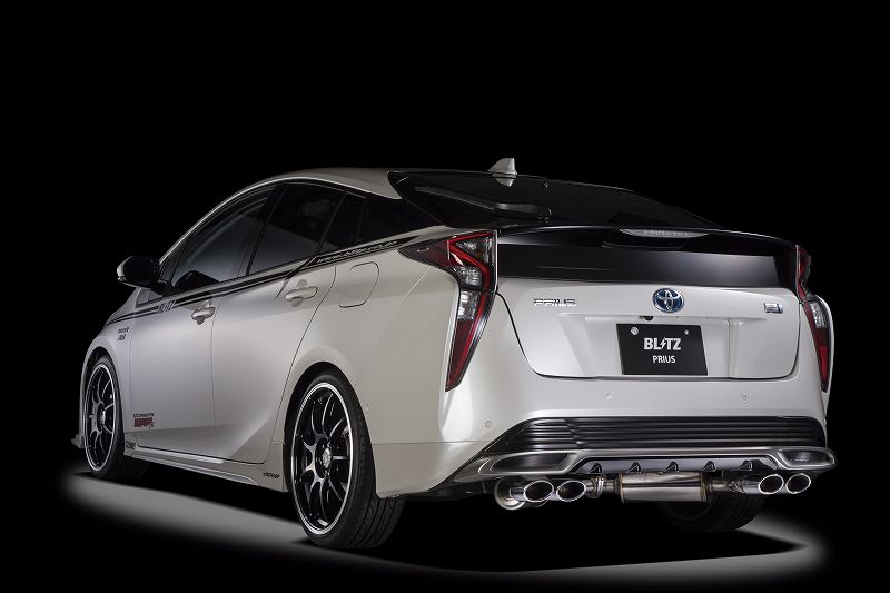 Blitz - NUR-SPEC VS Quad (Oval Tails) exhaust system - Toyota - Prius ZVW55 - 63525