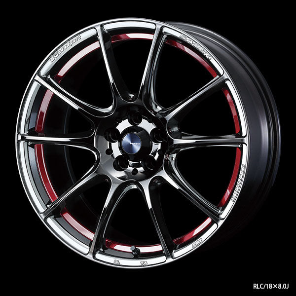 WedsSport SA-25R - 18x8.5J - 5x100 - ET: 45 (Red Light Chrome) - 5x100 - SA-25R-1885510045-PSB