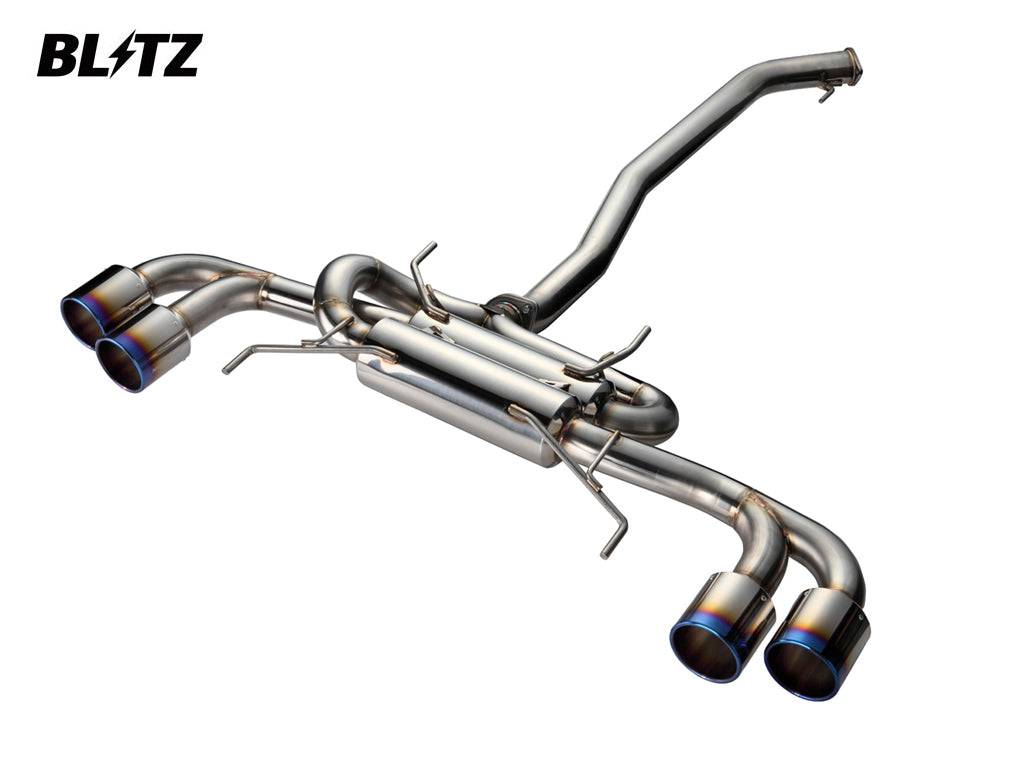 Blitz - NUR-SPEC C Ti Quad exhaust system - Mitsubishi - Lancer Evolution X CZ4A - 64074