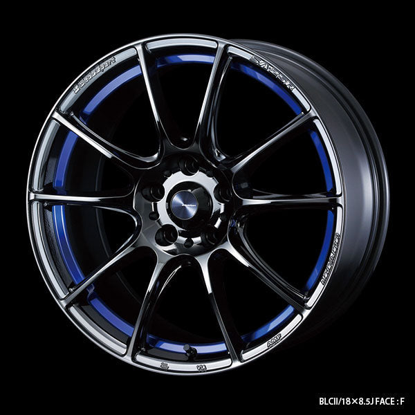 WedsSport SA-25R - 17x7J - 4x100 - ET: 43/50 (Blue Light Chrome II) - SA-25R-177410043-PSB