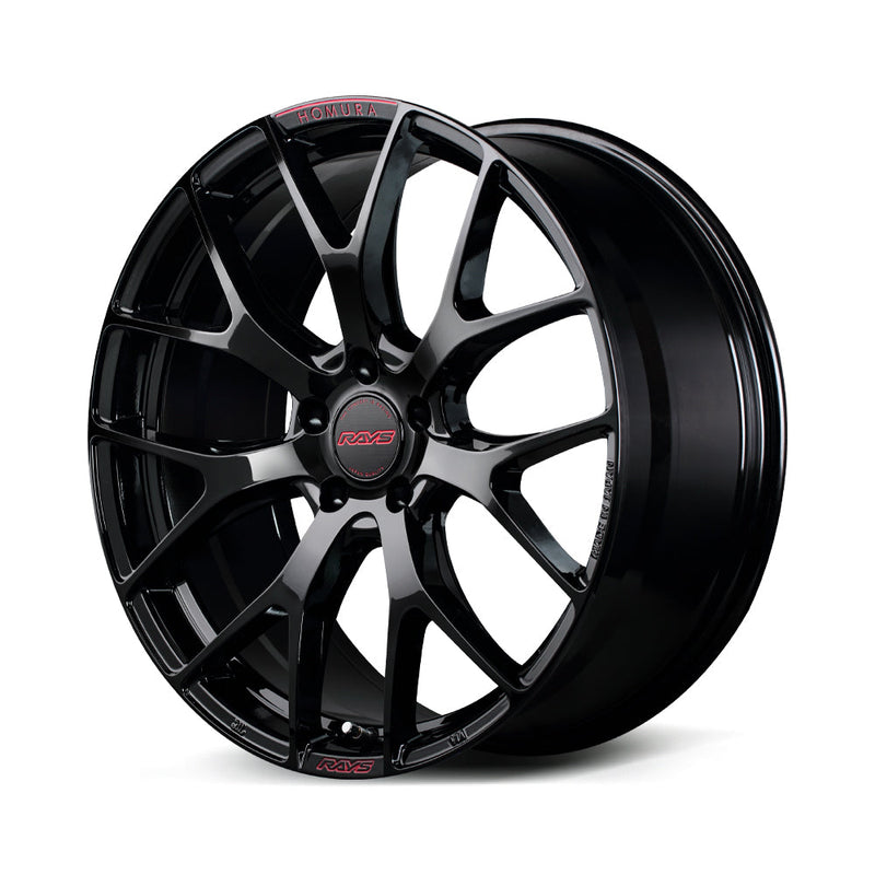 Rays Homura 2x7FT Spec-M - 19x8J - 5x114.3 - ET: 42 (Glossy Black/RAP(Red Clear))