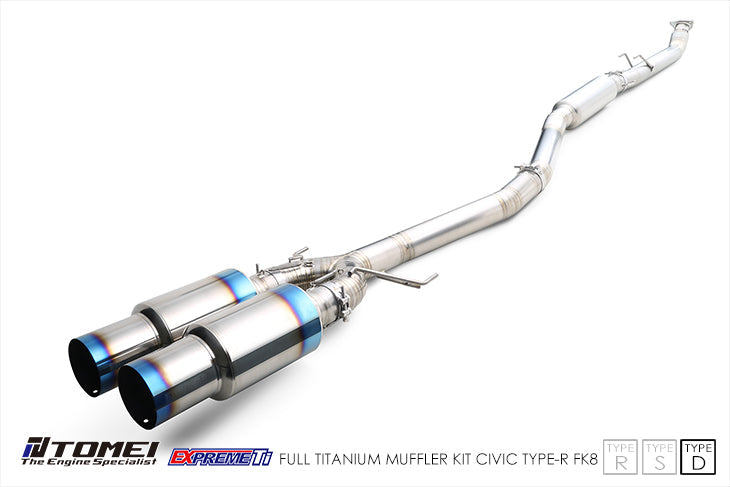 Tomei Usa Expreme Ti Full Titanium Type D Exhaust - Honda - Civic Type R FK8 -TB6090-HN06C