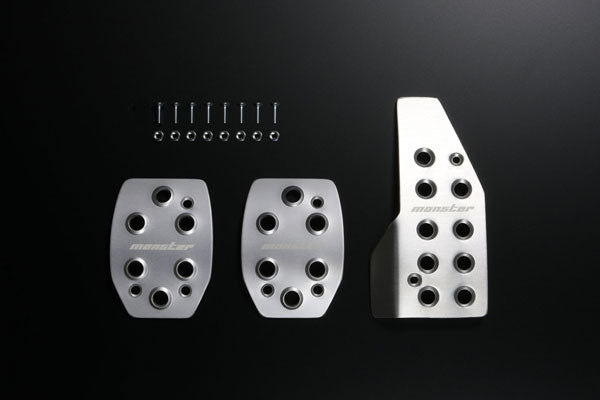 Monster Sport - Sports driving pedal cover MT Silver Alumite - Suzuki - Swift Sport ZC33S - 849501-7650M