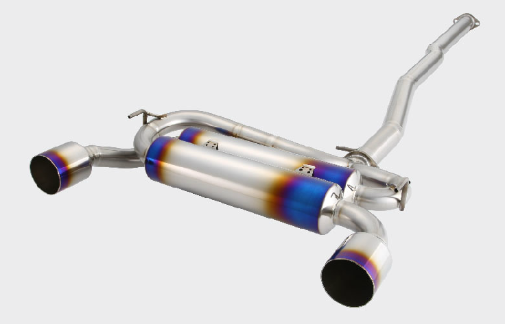 R1 Titan - R1 Extra Gold Ring Titanium exhaust system - Mitsubishi - Lancer Evolution X CZ4A - 4580506113535-SC-A