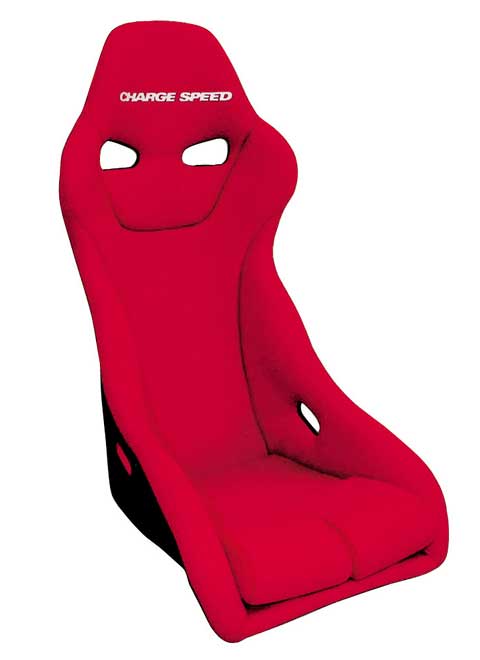 Charge Speed Genoa-S Fixed Bucket Seat - Carbon - Red