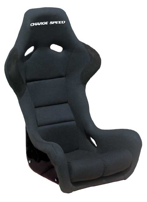 Charge Speed SR Series Spirit Z Fixed Bucket Seat - Kevlar - Black
