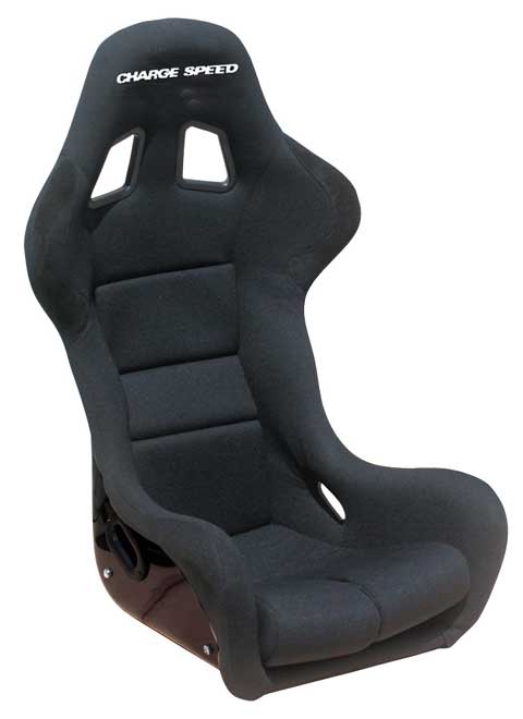Charge Speed SS Series Spirit Z Fixed Bucket Seat - Frp - Black