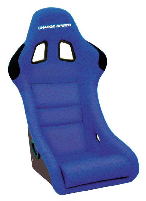 Charge Speed Shark Fixed Bucket Seat - Frp - Blue