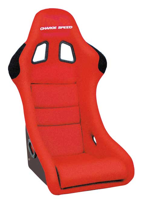 Charge Speed Shark Fixed Bucket Seat - Frp - Red