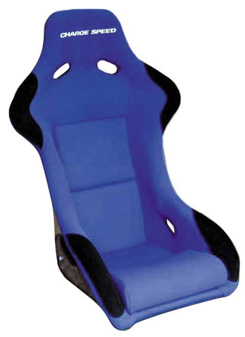 Charge Speed Sport Series Fixed Bucket Seat - Frp - Blue