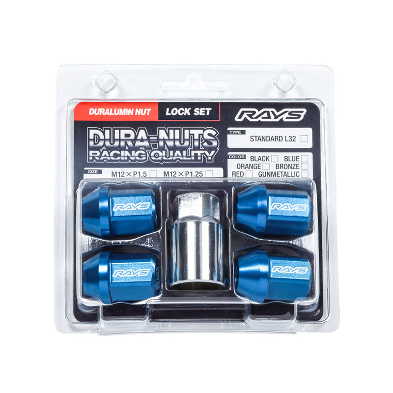 Rays - Duralumin 4 Pieces lock set L32 - Straight - M12x1.5 - RZCrewGarage