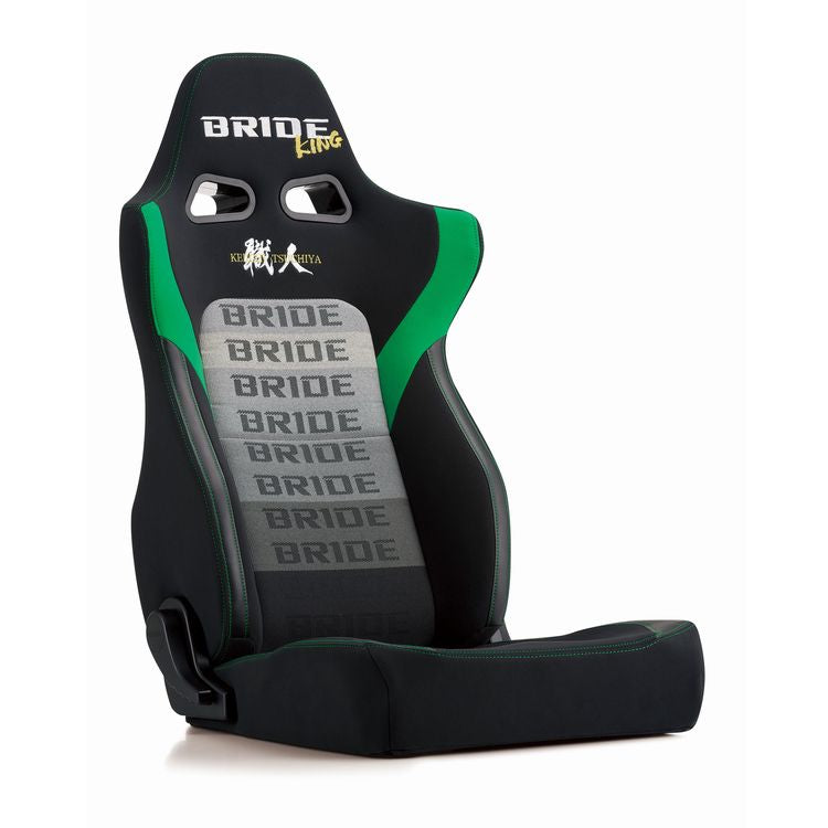 Bride Ergoster Keiichi Tsuchiya Special Edition Model with Heater Reclinable Seat - FRP - Green