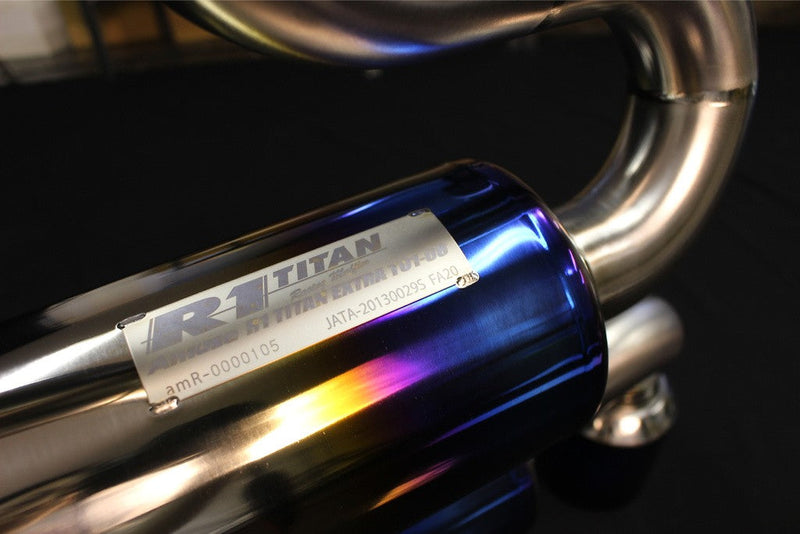 R1 Titan - R1 Perfoma 90 Titanium exhaust system - Mitsubishi - Lancer Evolution CP9A Evo 4/5/6 - 4580506113634-NS-A