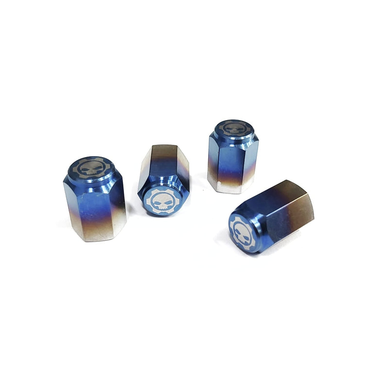 Rzcrew Racing - Burnt Titanium Valve Caps set - RZC-BTVC - RZCrewGarage