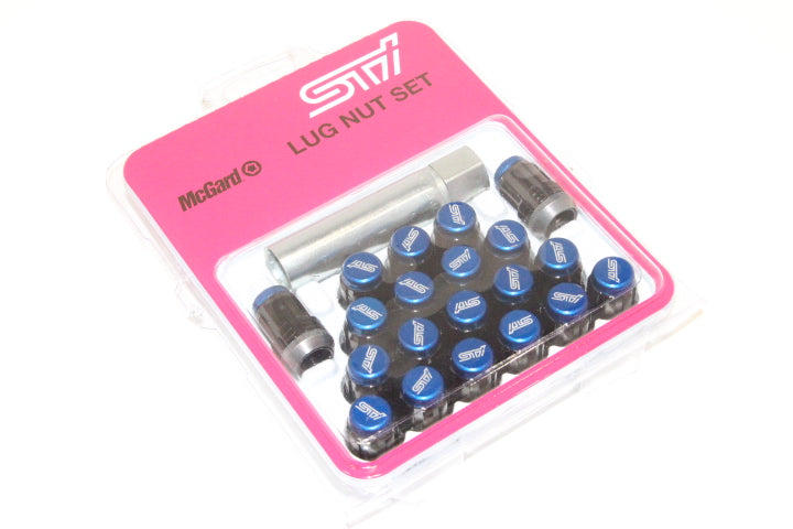STI - Blue Lug nut set  - M12x1.25 - Set of 20 - ST28170ST000 - RZCrewGarage