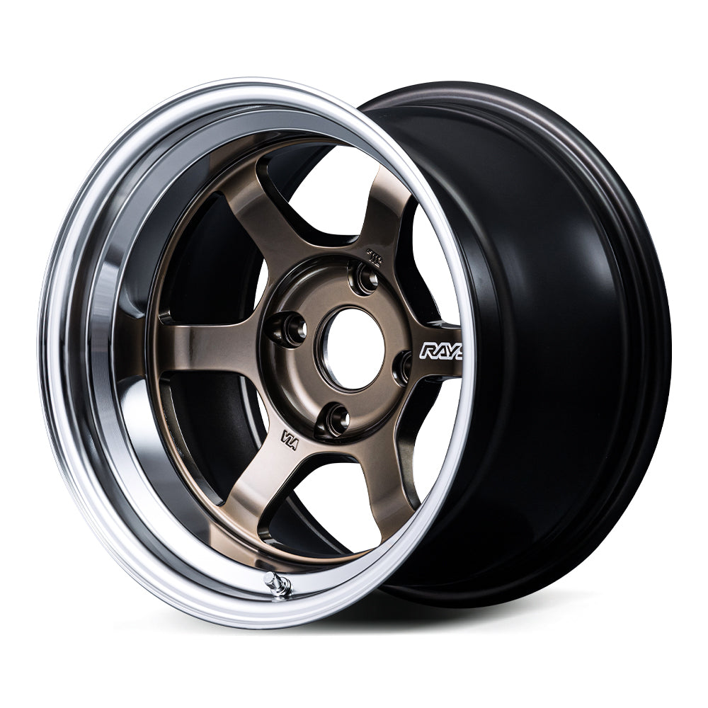 Rays Volk Racing TE37V spec-SR - 15x9J - 4x100 - ET: -5 (Shining Bronze Metal/Rim FDMC)