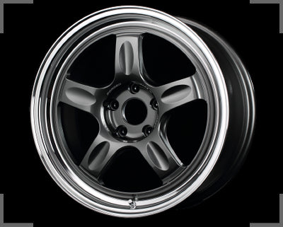 Rays Volk Racing 21C Face 1 - 18x8.5J - 5x100 - ET: 35 (Dark Gunmetallic/Rim DC)