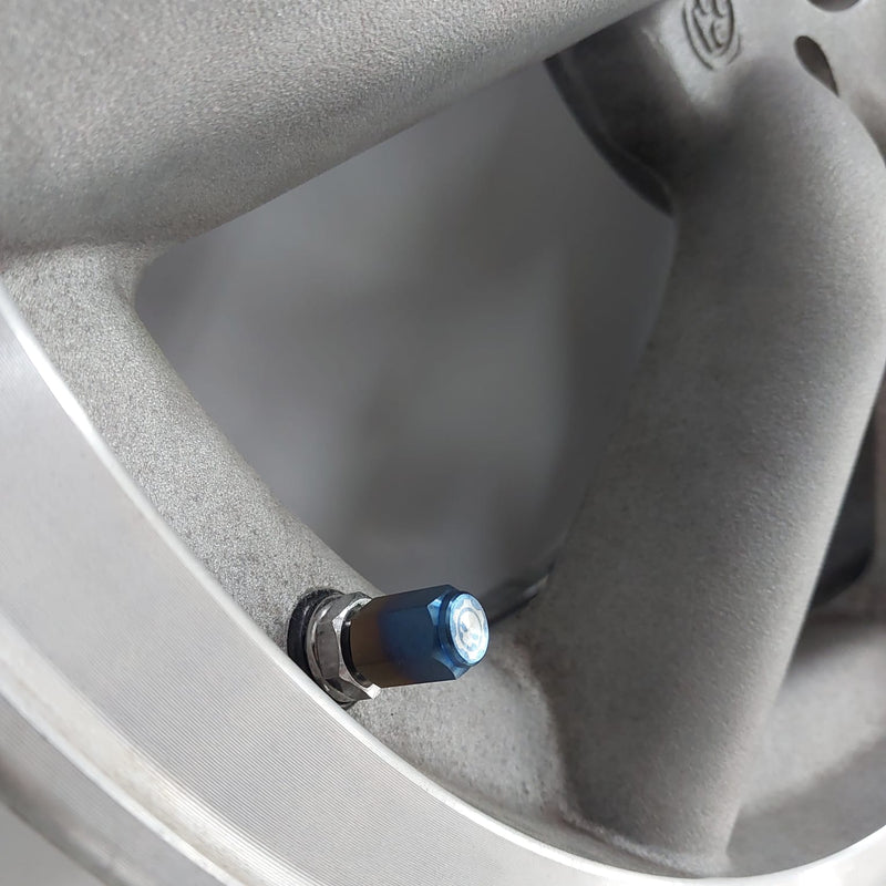 Rzcrew Racing - Burnt Titanium Valve Caps set