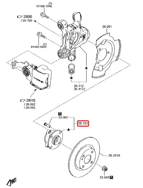 Genuine Mazda Parts - Genuine Mazda Parts - Wheel bearings - Mazda - MX-5 Miata Roadster ND5RC - N243-26-15X - Rzcrewgarage